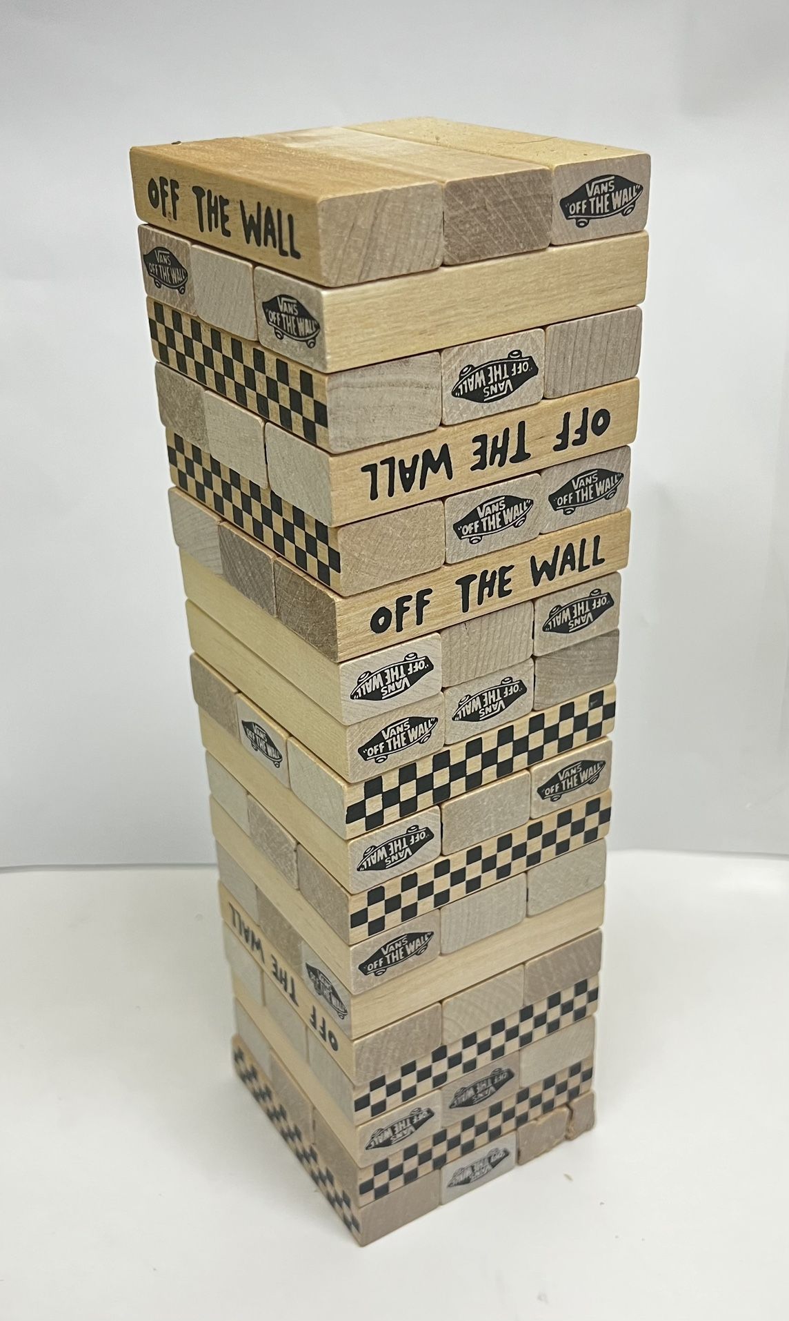 VANS OFF THE WALL Wooden Stacking Blocks Jenga VANS Family Exclusive 54PC *READ*