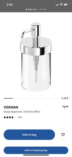 VOXNAN Soap dispenser, chrome effect - IKEA