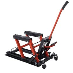 Assembled New Hydraulic Motorcycle Lift Jack, 1500 LBS Capacity ATV Scissor Lift Jack, Portable Motorcycle Lift Table