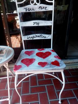 Hand painted accent chair 1