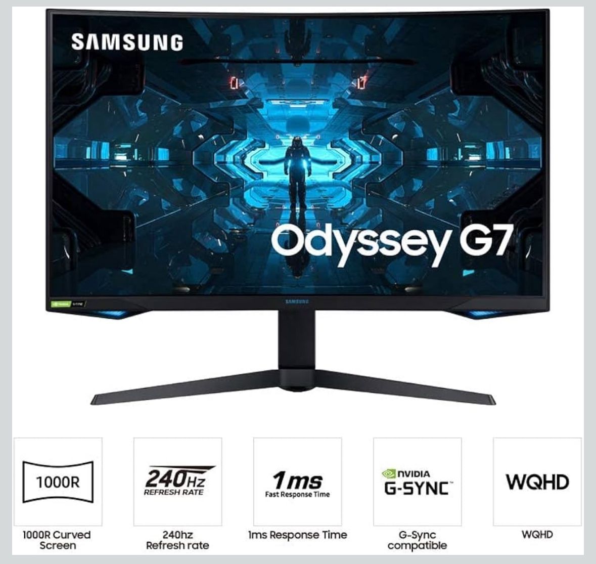 Curved Gaming Monitor SAMSUNG 32” Odyssey G7 