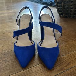 Blue Strappy Heels