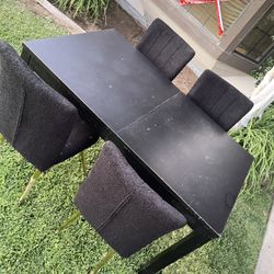 Table And 4 Chairs 