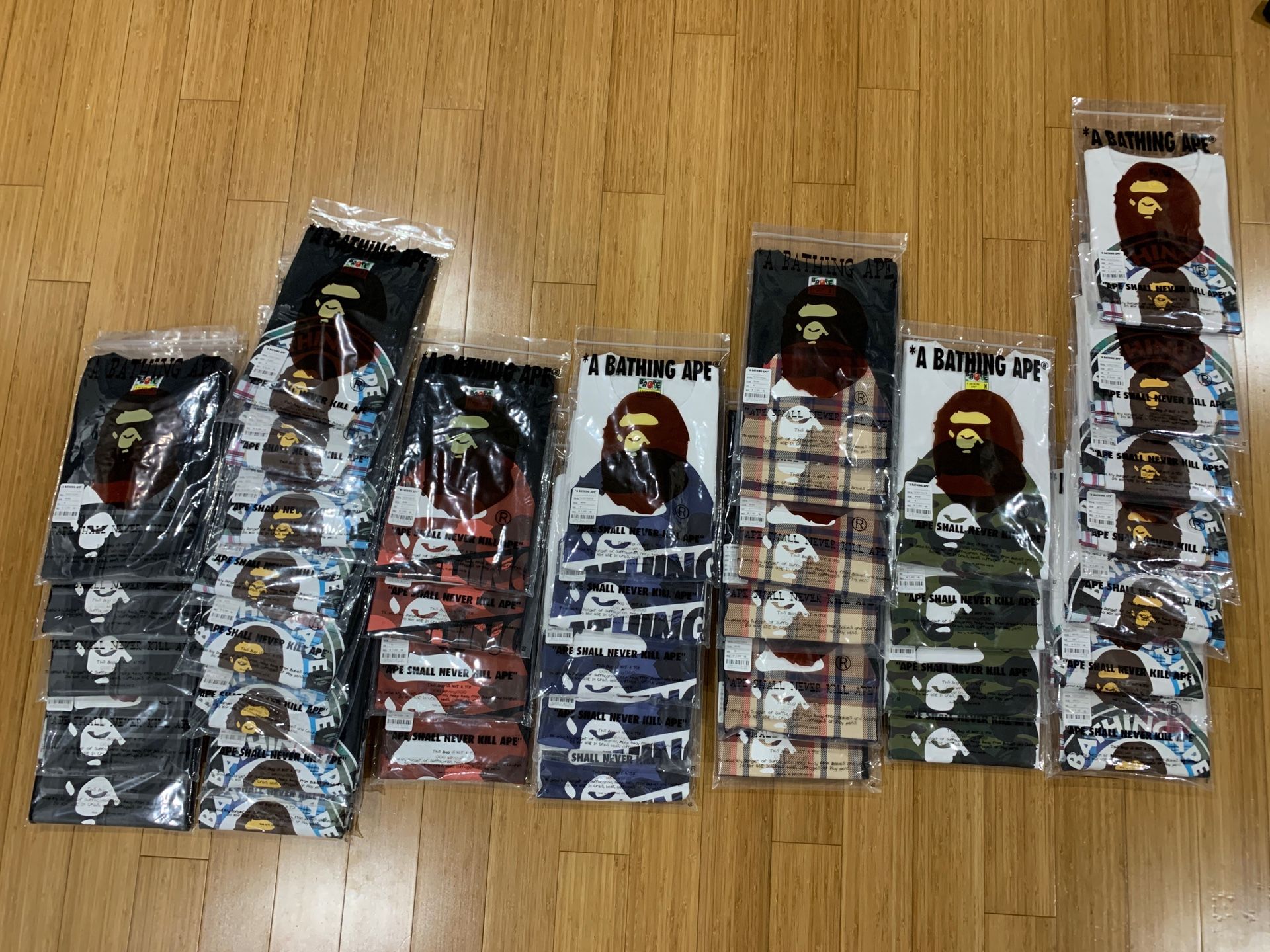 BAPE TEES FOR SALE ( SIZES M- 2XL)