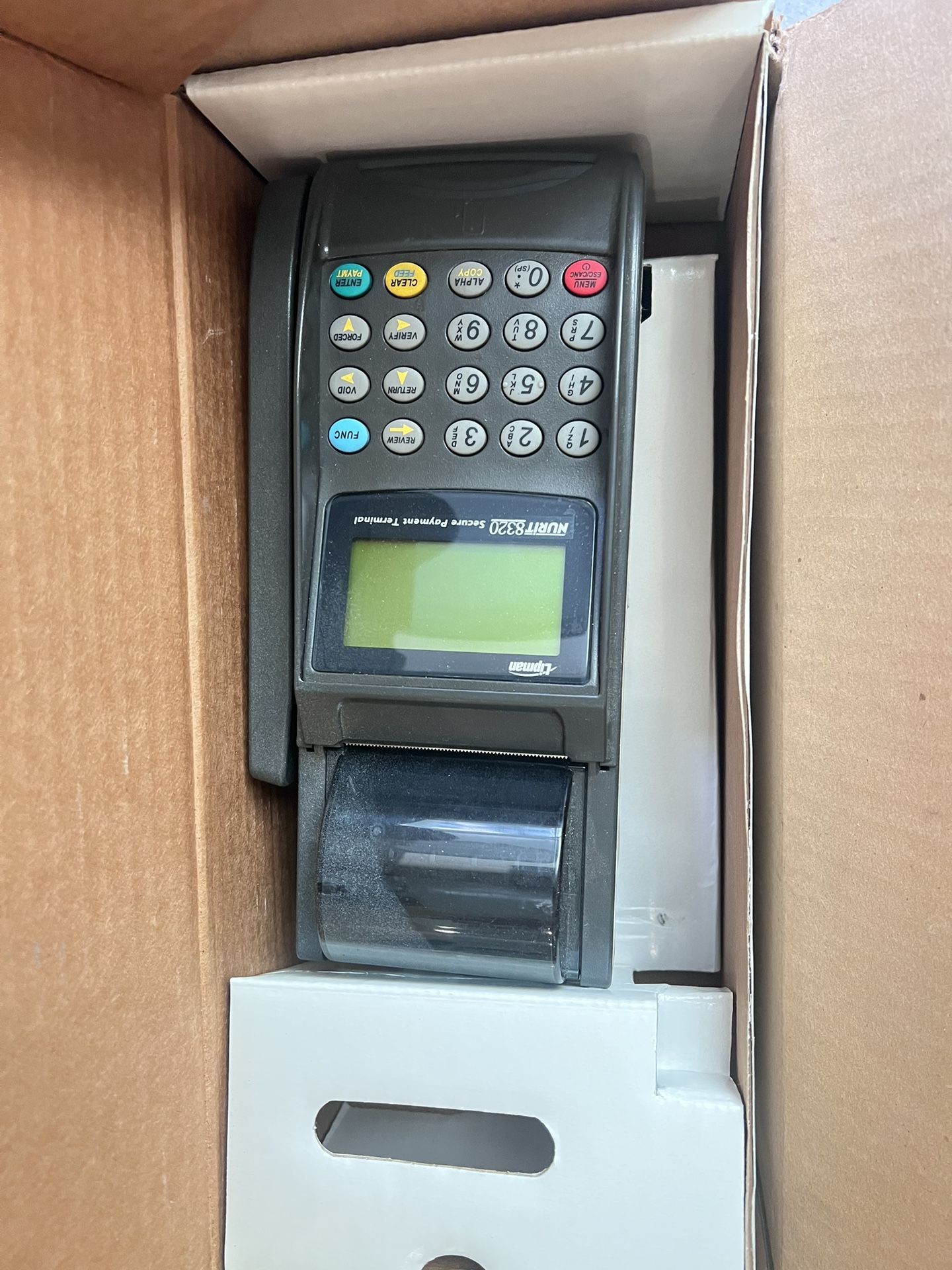 credit card machine nurit 8320 W/ Pin Pad