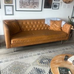 Carmel Faux leather 6.5 Ft sofa