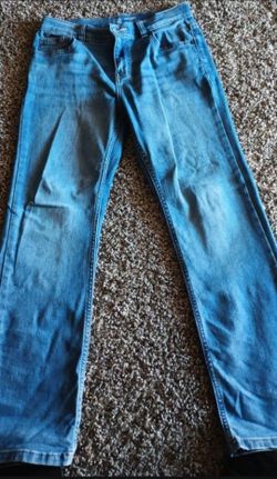 Youth Light Wash Straight Leg Denim Jeans