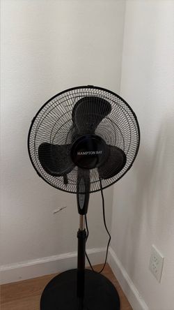 Hampton Bay Black Pedestal Stand Fan