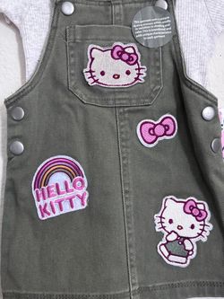 Hello Kitty Girls Overall Dress Set size 12 months
