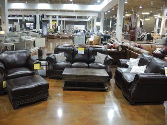 Rocky Mountain Rye (1015COWB02) Rocky Mountain Roll Arm Leather Sleeper Set - Dark Brown | Sofa Bed | Pull-Out Couch