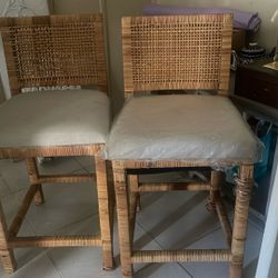 Rattan Bar Stools 