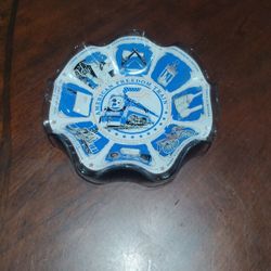 Vintage American Freedom  Train Glasses Candy Dishes Multi Color Original 