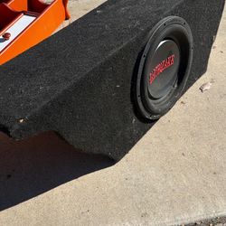 Earthquake 12” Subwoofer + Custom 370 Box – Deep Bass – Perfect Fit