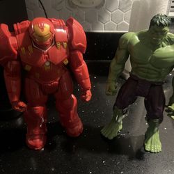 Hulk Buster Ironman And HULK 12 Inch Deluxe Figures Both For $30