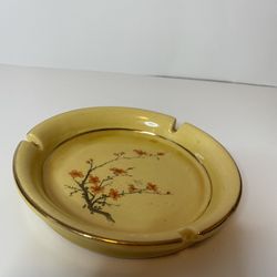 Vintage Hyalyn Hand Painted Ash Tray 4in Length