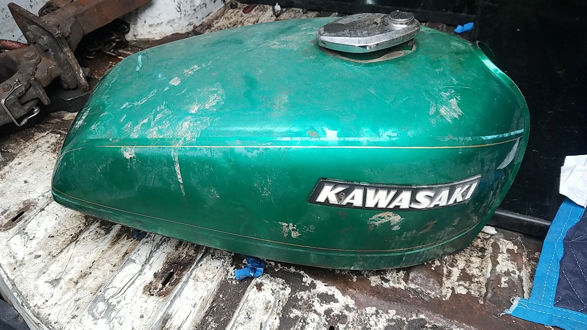 Kawasaki motorcycle gas tank