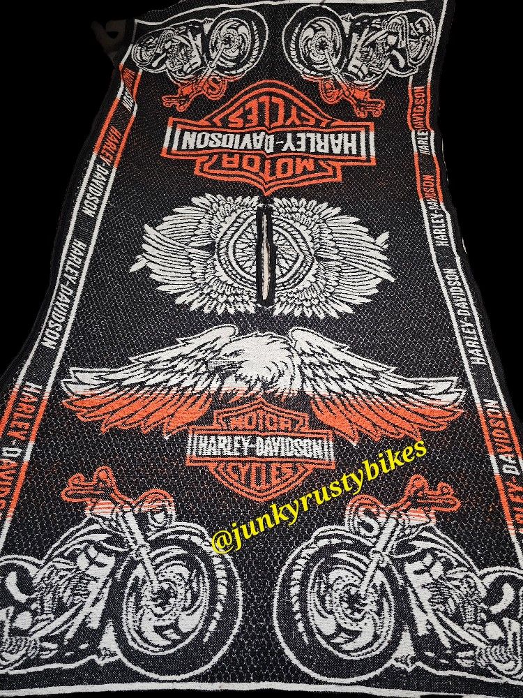 Harley Davidson Motorcycle Poncho Gaban Thick Like A Blanket