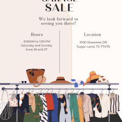 Garage Sale Saturday And Sunday June 21 And 22