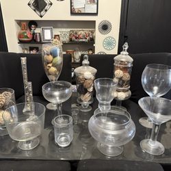 Apothecary  Glass Jars / Wine Glass