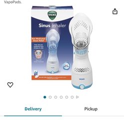 Vicks Personal Steam Inhaler for Congestion Relief and Coughs. Soft Face Mask for Targeted Steam. More Relief When Used with VapoPads.