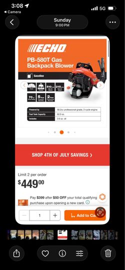 Commercial Backpack leaf Blower