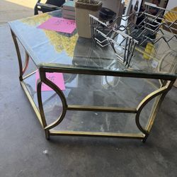 Glass Hexagon table