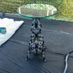 Glass Coffee Table Removable Glass Iron Metal Heavy