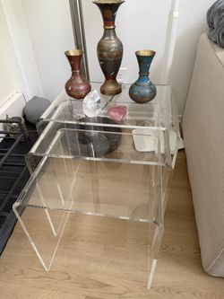 CB2 Apex Acrylic Nesting Tables – Set of 3