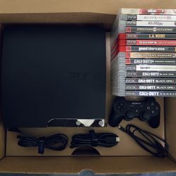 Sony Playstation 3 Ps3 Console 14 Games Bundle Lot In Very Good Condition Fully Functional Adult Owned please check out photos and read info
