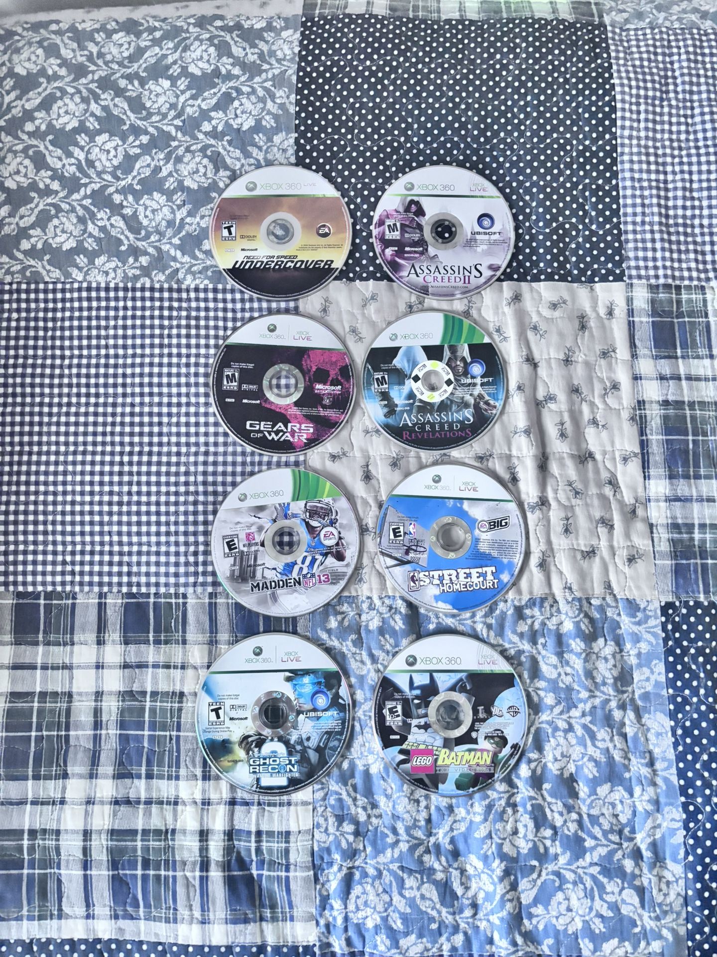 Eight Xbox 360 Games