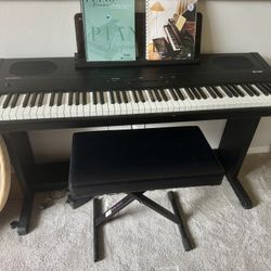 Kurzweil RG100SE Digital Piano w/ Stand, Bench & Piano Books – Fully Working