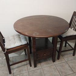 Small Round Foldable Kitchen Table And Chairs