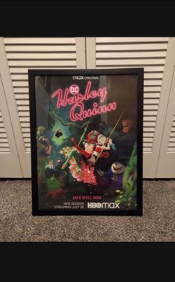 Harley Quinn 18" x 24" framed SDCC Comic-Con poster
