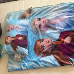 Kids Sleeping Bag Frozen Anna Elsa