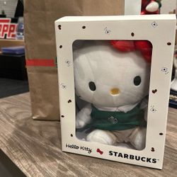 STARBUCKS HELLO KITTY BOXED PLUSH 2025 Holiday Collection 