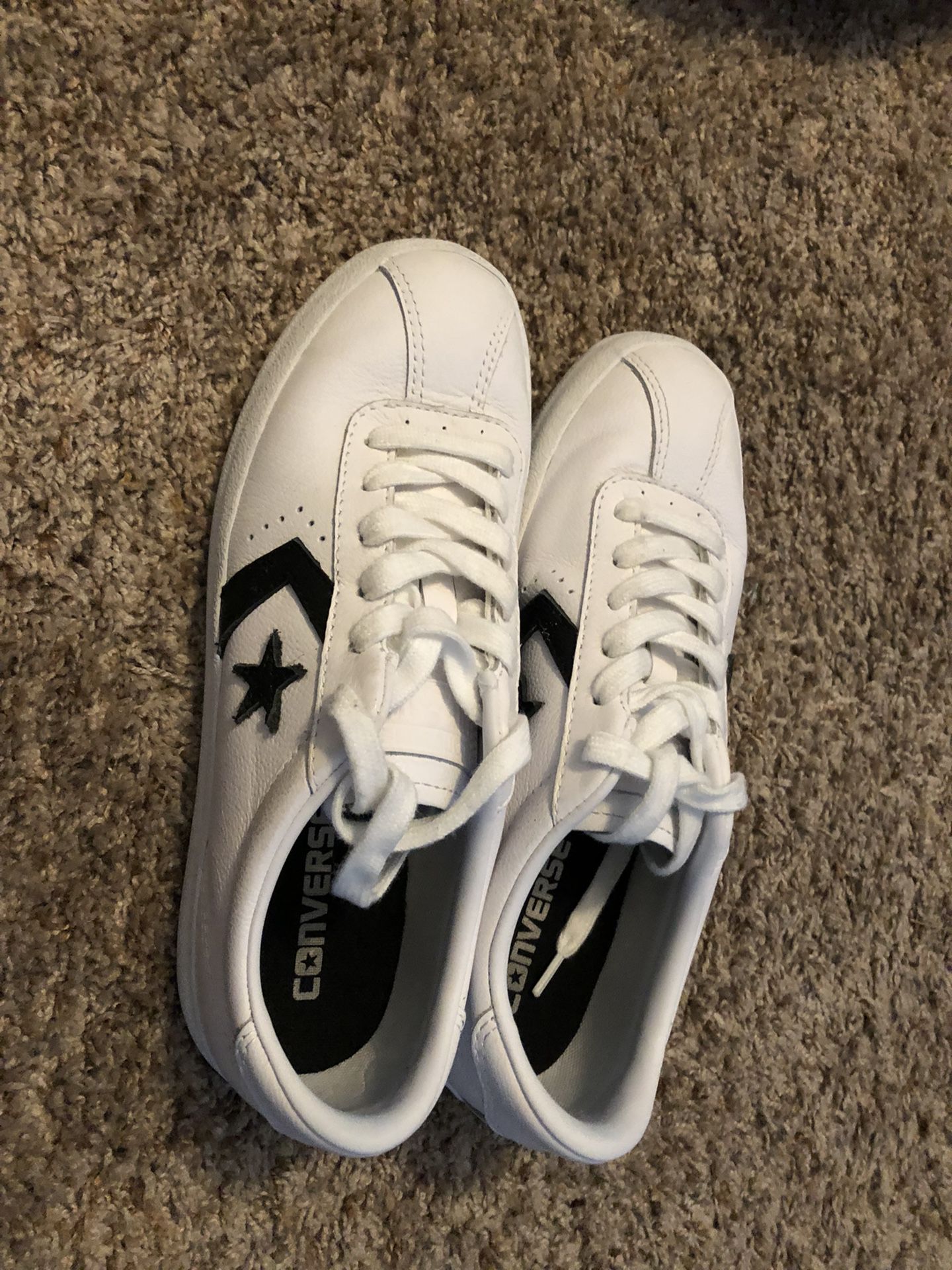 Men’s Converse, Used , Black & White, Size 5.5 $15