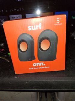 Onn stereo speakers