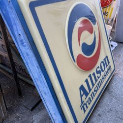 Vintage Light Up Allison Trans Sign 