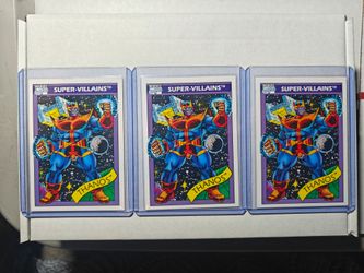 Marvel Comics Thanos Super-Villains Trading Cards x3