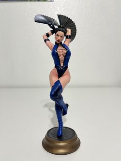 Mortal Kombat Kitana Maskless Custom Statue 3D Printed