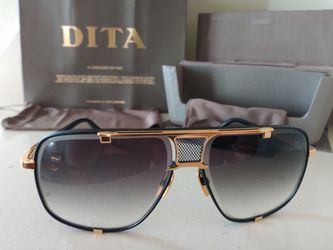 Dita Mach Five Authentic Limited Edition Gold Titanium Luxury Sunglasses