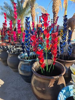 Desert Garden Metal Art🪷🌵POTTERY 
Birdbaths🐦Wall Decor