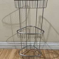 3 Tier Corner Rack Basket Shelf 🌻 34” H