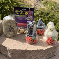 Vintage Halloween Candle Decorations 