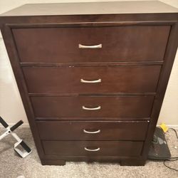 Wooden 5 Drawer Dresser Gently Used