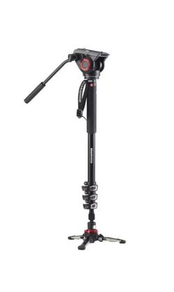 Manfrotto XPRO Monopod+ 4-Section Aluminum Monopod with Fluid Video Head