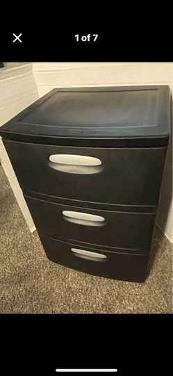 BLACK, STURDY ORGANIZER/3 TIER DRAWERS
