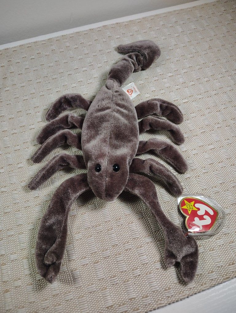 Original Ty Stinger The Scorpion Error Tag Beanie Baby.