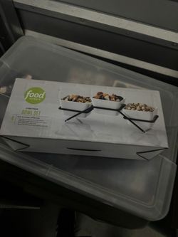 Food Network 3-section bowl serving set