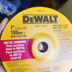 3 Dewalt Disc  Metal Grinding 